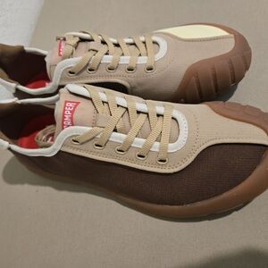 Camper Women's Sneakers in Brown and Cream